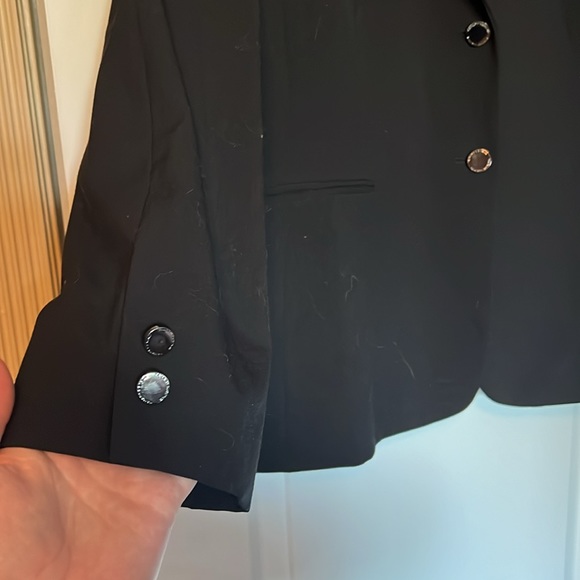 2 Buttoned Black Blazer jacket - Picture 3 of 6